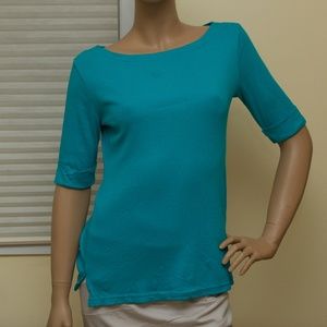 KAREN SCOTT Quarter-Sleeve Top